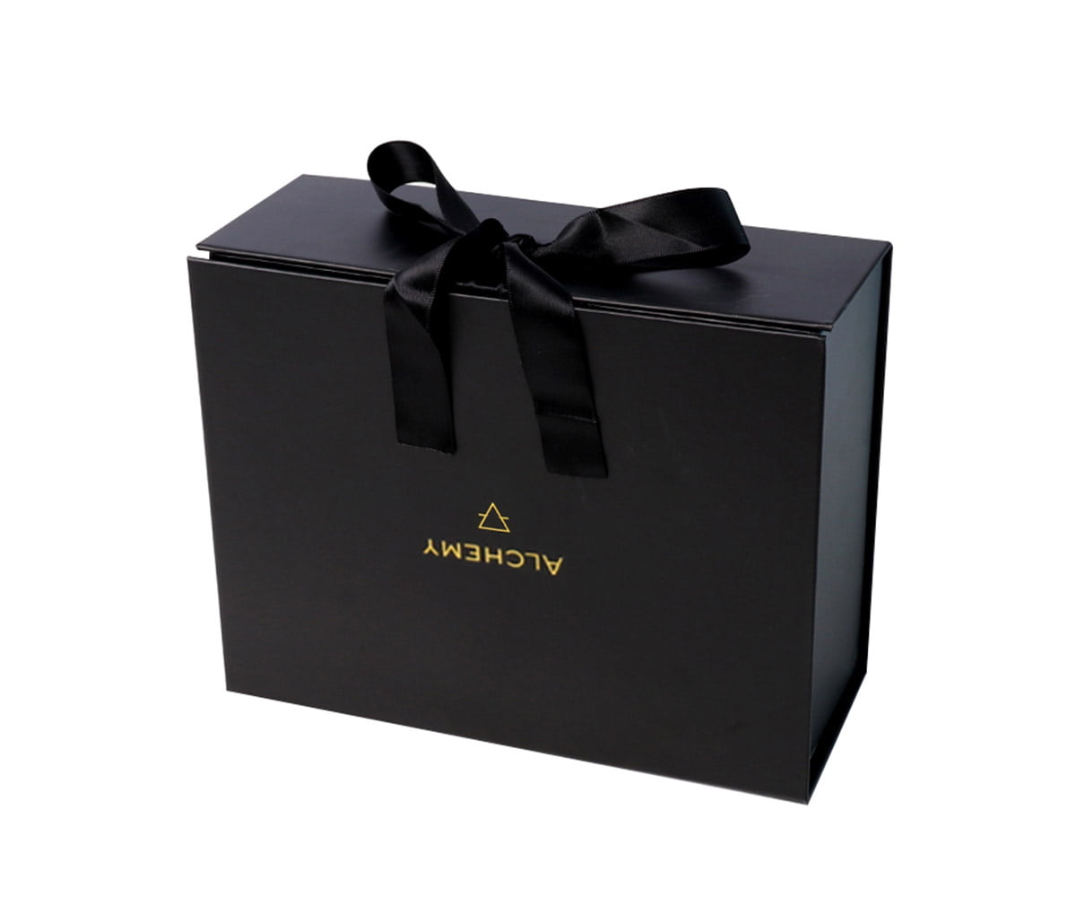 Gift Box with Ribbon Closure 